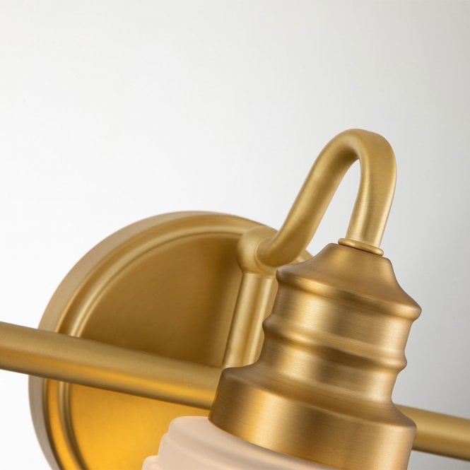 Swell 3 Light Wall Light Brushed Brass