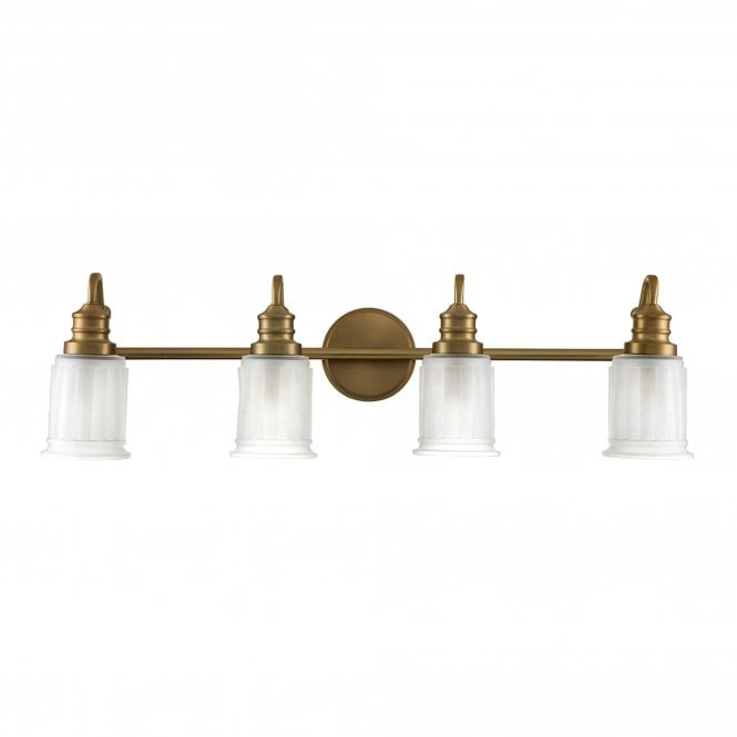 Swell 4 Light Wall Light Brushed Brass