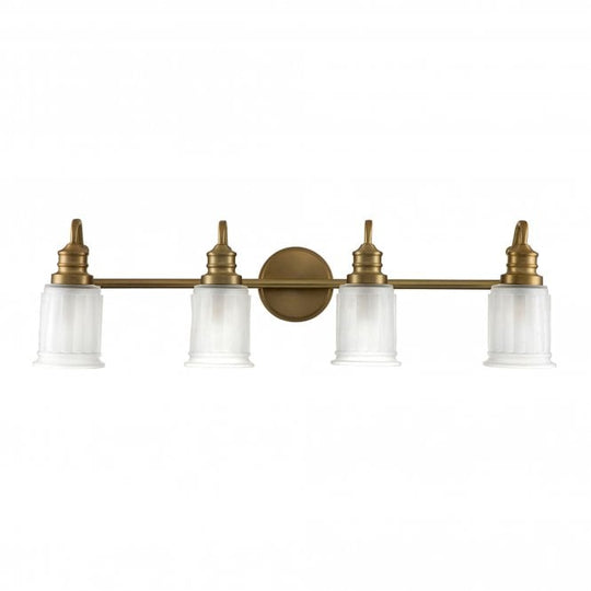 Swell 4 Light Wall Light Brushed Brass