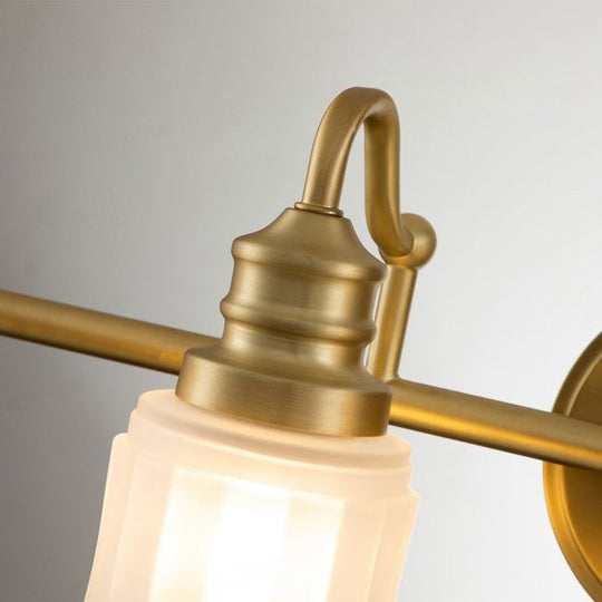 Swell 4 Light Wall Light Brushed Brass