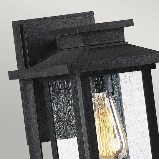 Wakefield 1 Wall Lantern - Small Earth Black