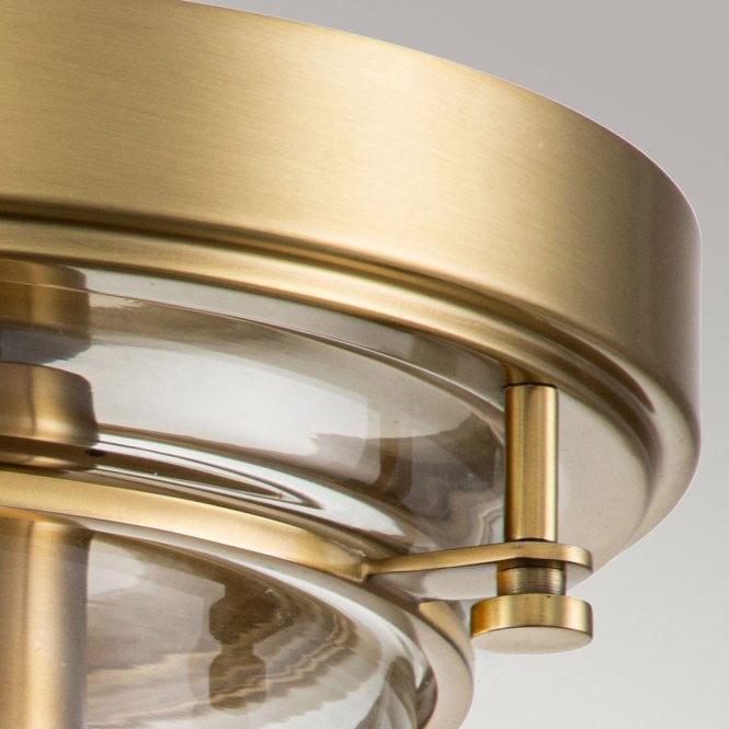 Whistling 3 Light Flush Mount Brushed Brass