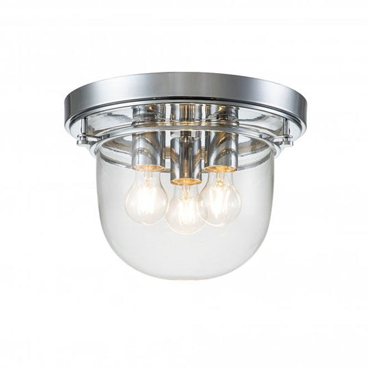 Whistling 3 Light Flush Mount Polished Chrome