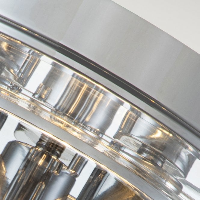 Whistling 3 Light Flush Mount Polished Chrome