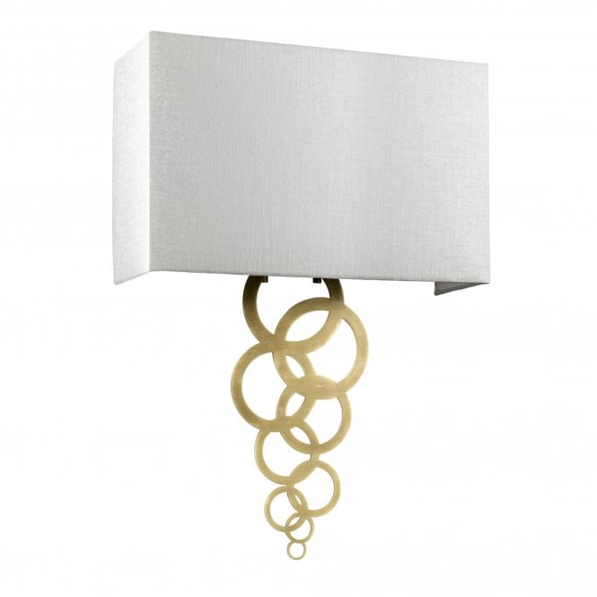 Rosa Large 2 Light Wall Light - Aged Brass