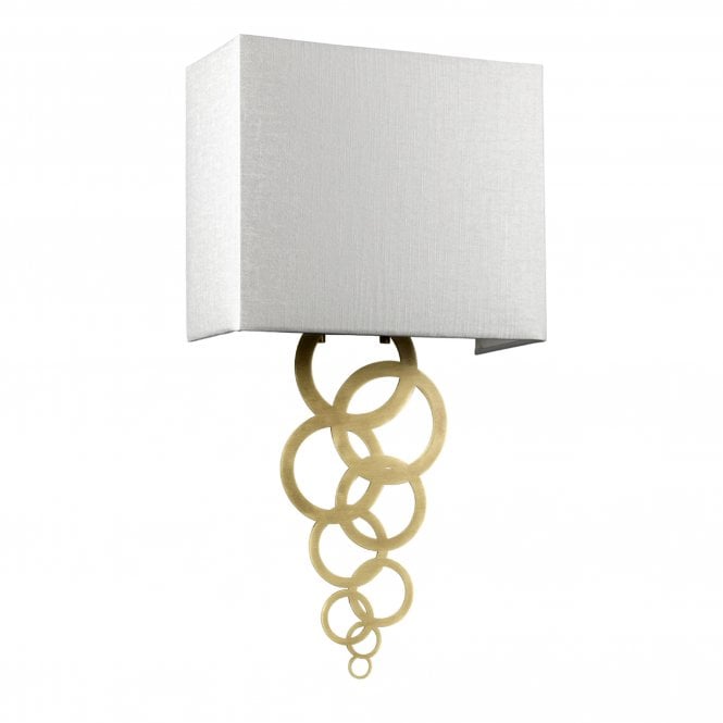 Rosa Medium 1 Light Wall Light - Aged Brass