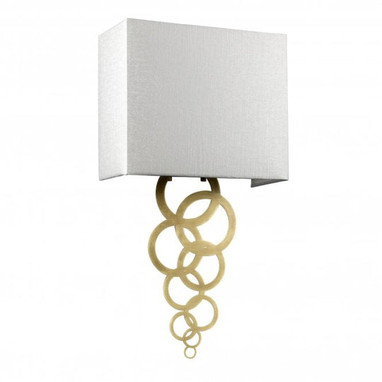 Rosa Medium 1 Light Wall Light - Aged Brass