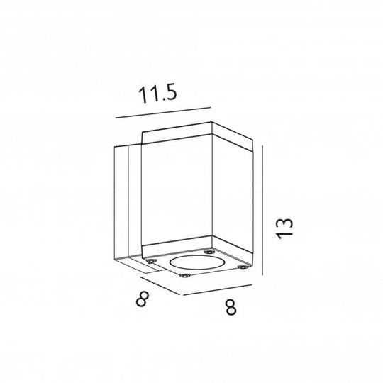Sandvik 1 Light Down Wall Light