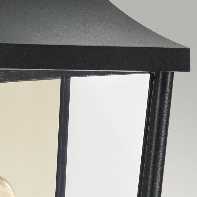 Turin 1 Light Half Wall Lantern      Black