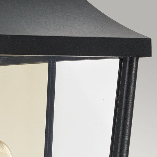 Turin 1 Light Half Wall Lantern      Black