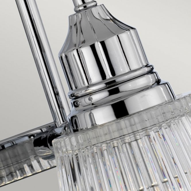 Addison Double IP44 Bathroom Wall Light in Polished Chrome