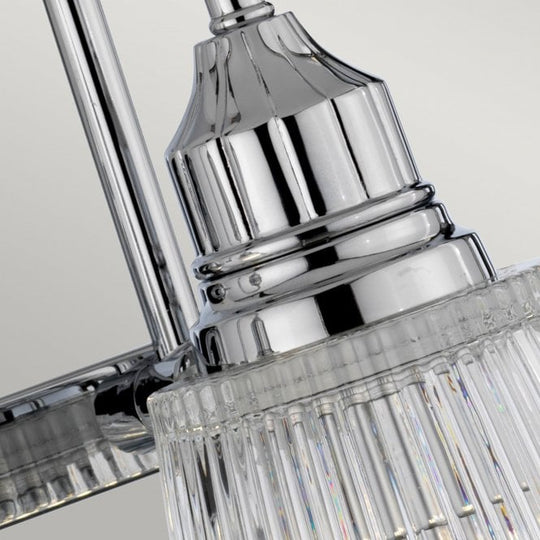 Addison Double IP44 Bathroom Wall Light in Polished Chrome