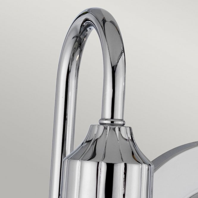 Addison Double IP44 Bathroom Wall Light in Polished Chrome