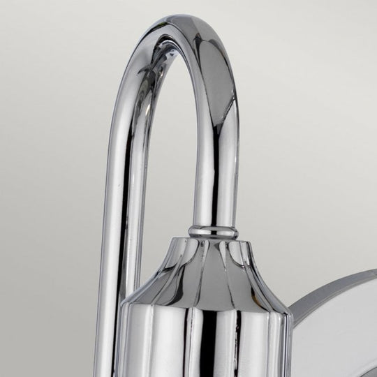 Addison Double IP44 Bathroom Wall Light in Polished Chrome