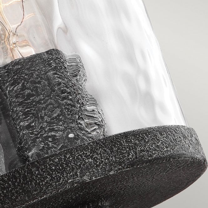 Angelo Single Wall Light In Distressed Weathered Oak / Slate Grey Metal