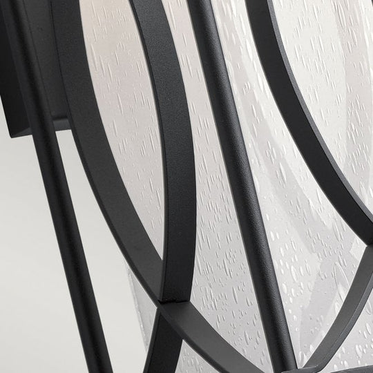 Ashbern Single Medium Outdoor Wall Lantern IP44 Textured Black