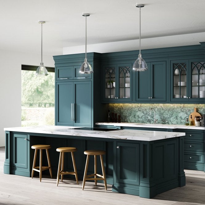 Elroy Single Pendant Light Ribbed Optic Glass Polished Nickel