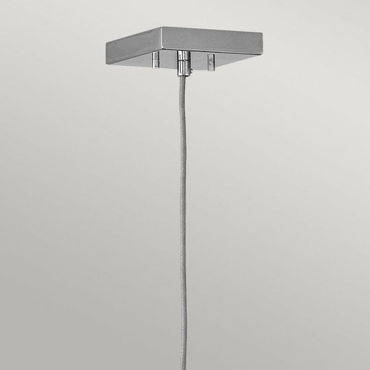 Ensemble Single Rectangle Pendant Polished Nickel
