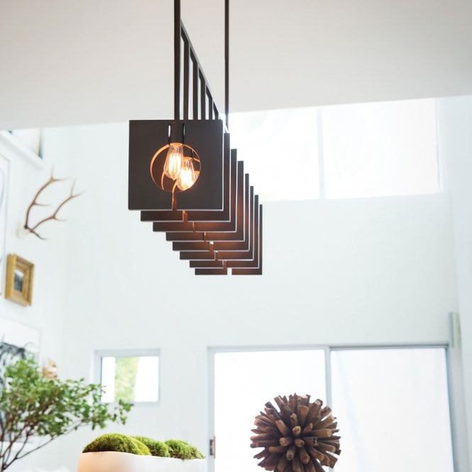 Ludlow 8 Light Pendant - Brushed Graphite