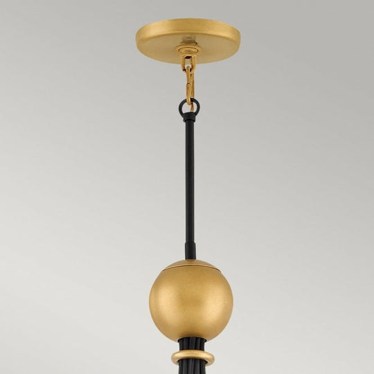 Nula 15 Light Pendant Shell White/Luxe Gold