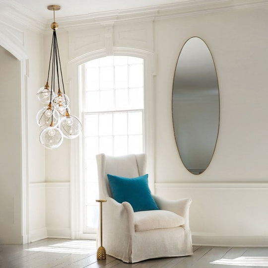 Skye 6 Light Pendant Heritage Bras