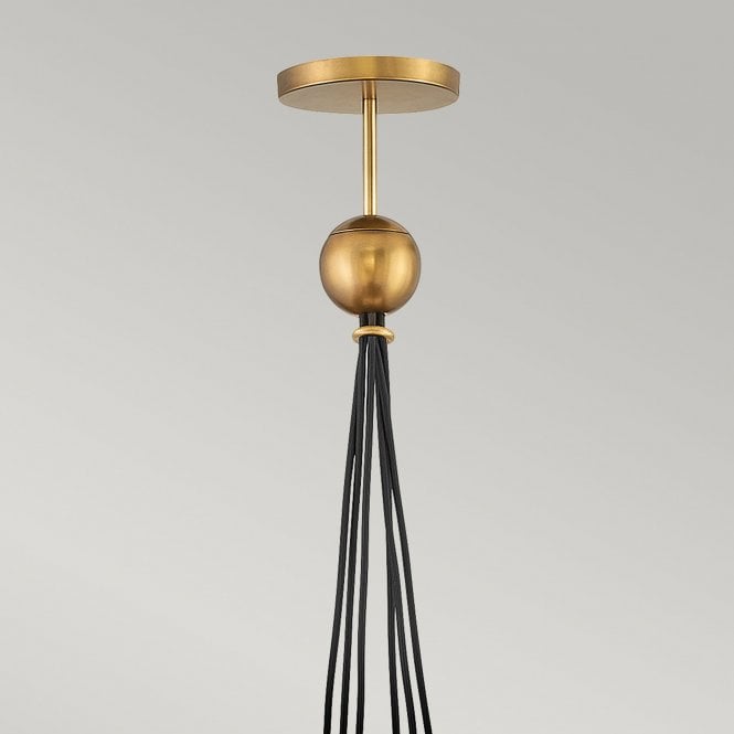 Skye 6 Light Pendant Heritage Bras