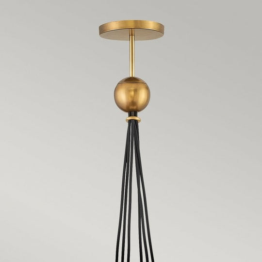 Skye 6 Light Pendant Heritage Bras