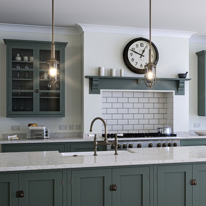 Urban Restoration Single Pendant IP44 Dark Antique Brass