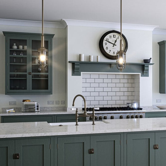 Urban Restoration Single Pendant IP44 Dark Antique Brass