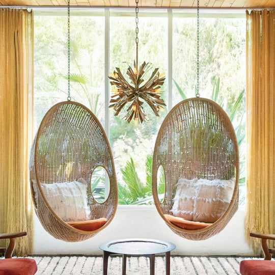 Vida 13 Light Small Crystal Pendant Light Burnished Gold